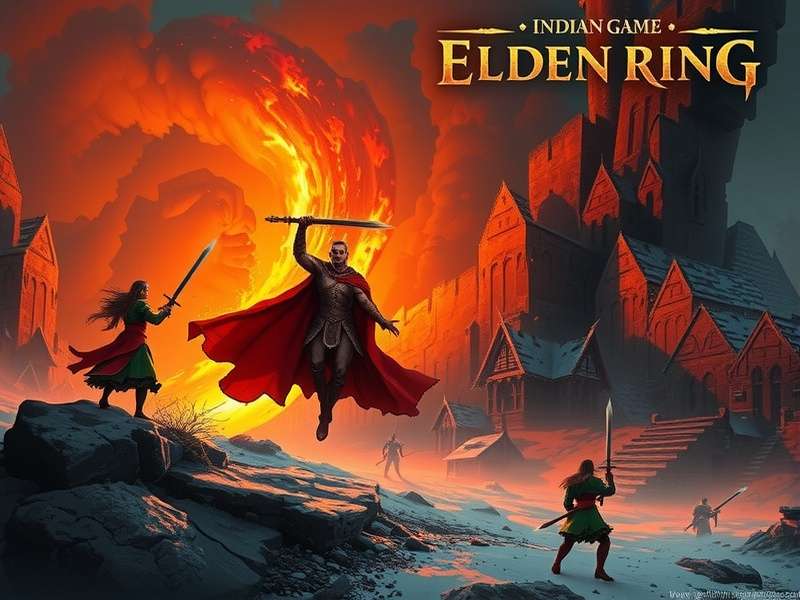 Elden Ring Reforged landscape showing the Erdtree and a Tarnished warrior