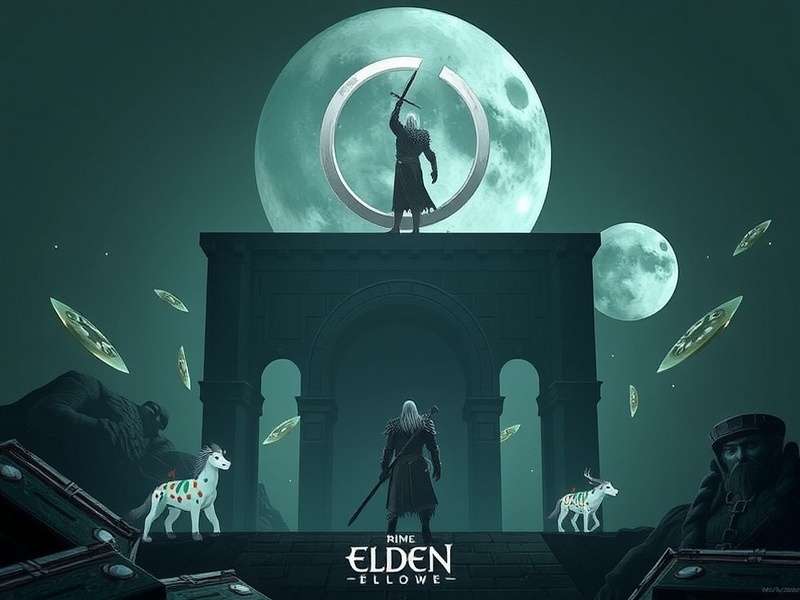 Elden Ring Erdtree majestic glowing tree landscape HD wallpaper