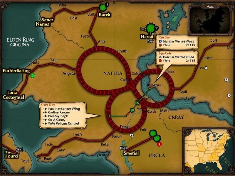 Elden Ring full world map showing all regions