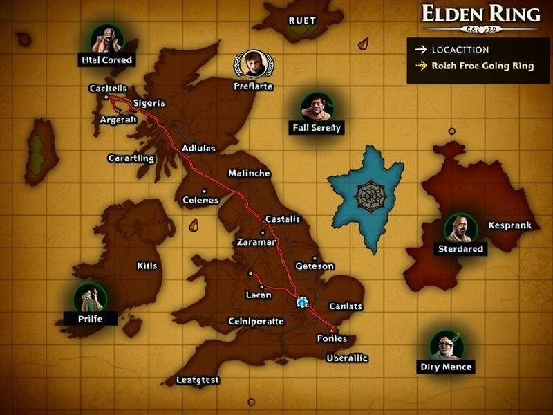 Elden Ring Player Using Map on Tablet