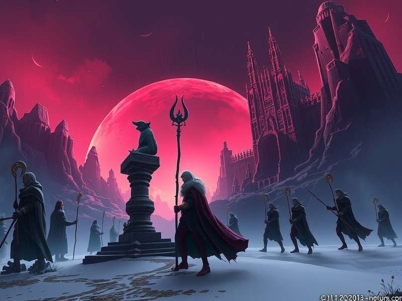 Astronomer in Raya Lucaria Academy studying stars magical HD