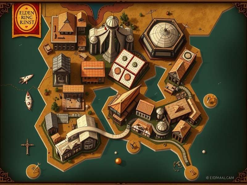 Elden Ring Interactive Map Overlay Showing Regions and Markers