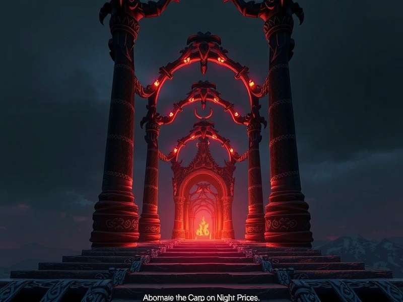 Elden Ring DLC Concept Art - Dark Moon over Castle