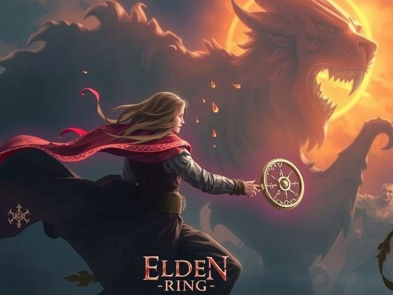 Elden Ring live wallpaper showcasing the Erdtree with animated golden leaves