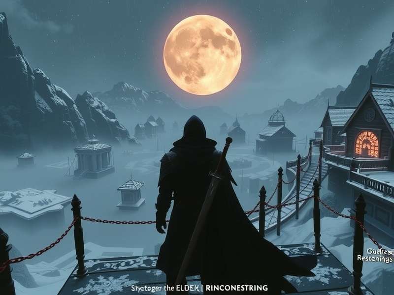 Millicent standing in the Windmill Village with golden flowers