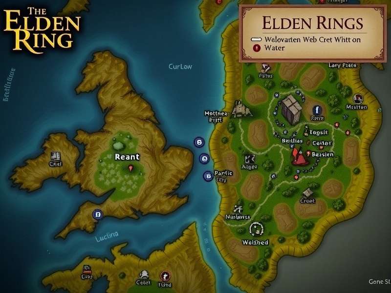Elden Ring Interactive Map showcasing the vast open world of the Lands Between