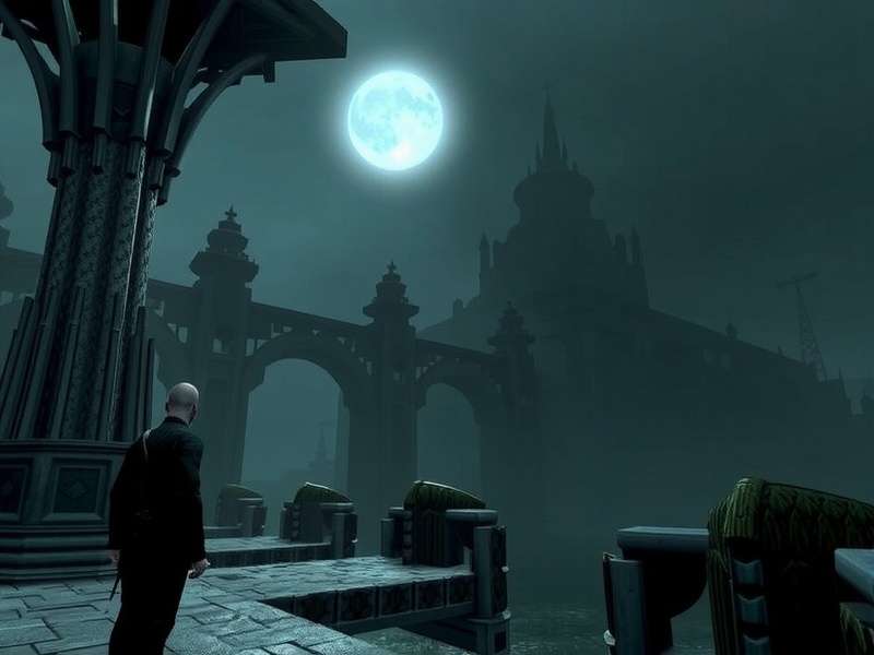 Elden Ring Nightreign DLC landscape showing a dark, misty forest with glowing mushrooms