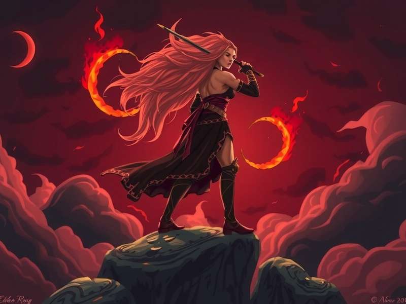 Elden Ring gameplay screenshot - Tarnished facing a dragon