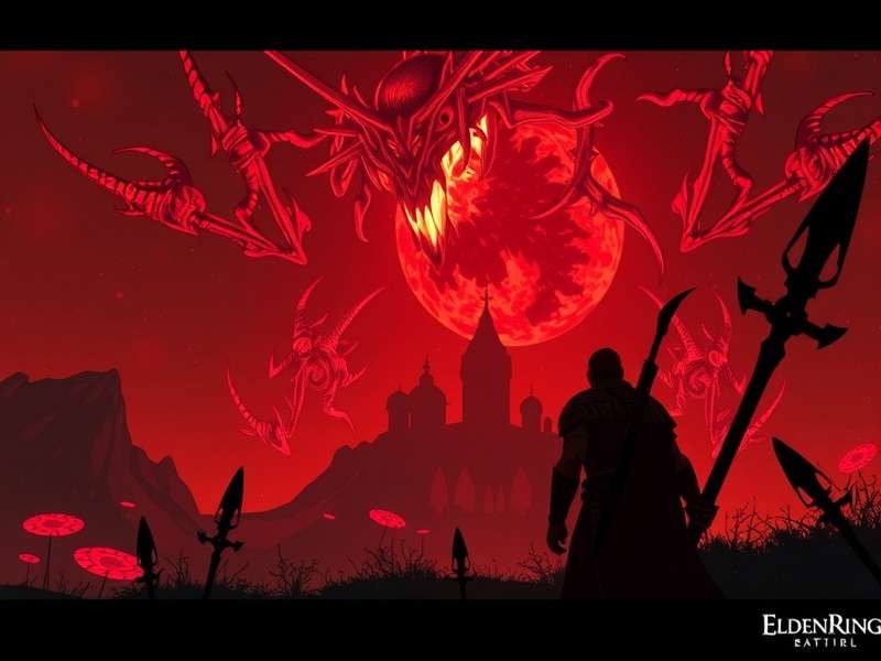 Malenia, Blade of Miquella boss fight in Elden Ring - Phase 2 Scarlet Aeonia bloom