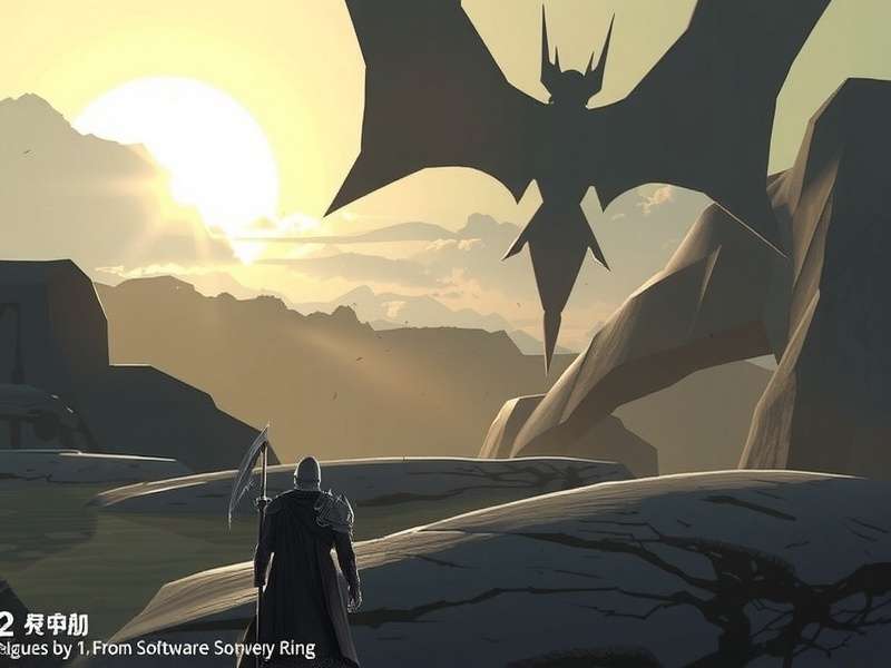 Panoramic view of the Lands Between in Elden Ring showing Limgrave and the Erdtree