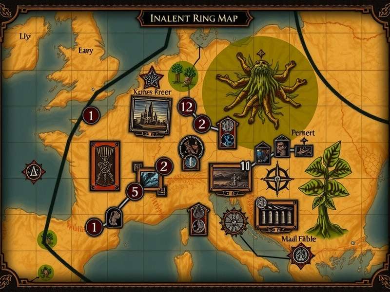 Interactive Elden Ring Map showing key regions