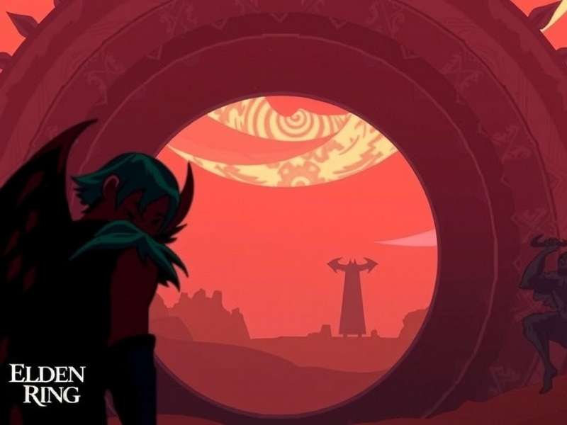 Elden Ring Neightreign landscape showing a dark, mystical night sky with glowing Erdtree roots