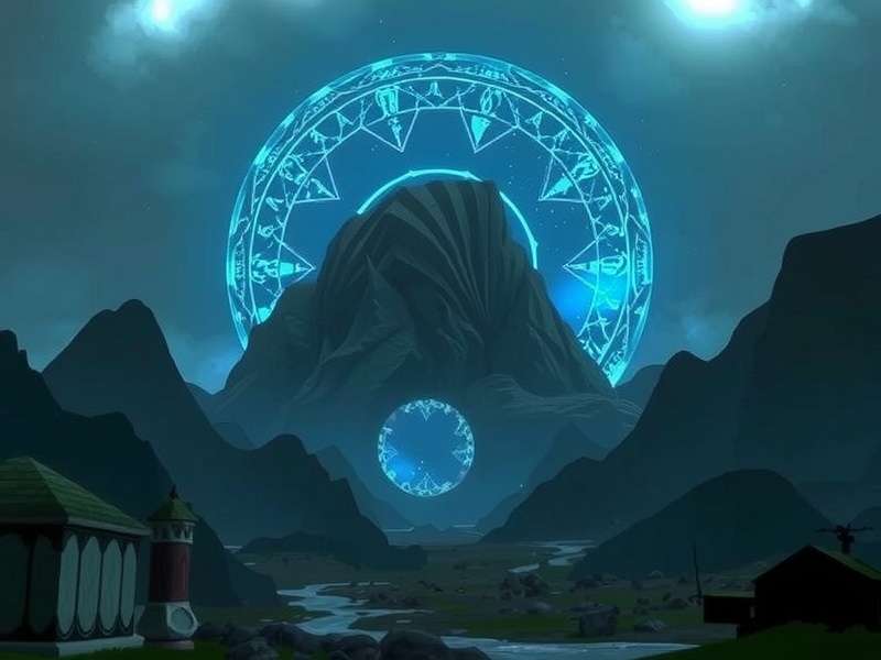 Live Wallpaper Loop 4k Elden Ring featuring the Erdtree at golden hour with falling leaves animation