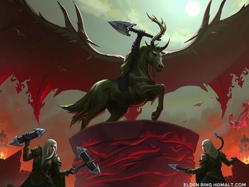 Elden Ring Night Reign — a mystical night scene in the Lands Between with golden Erdtree glow