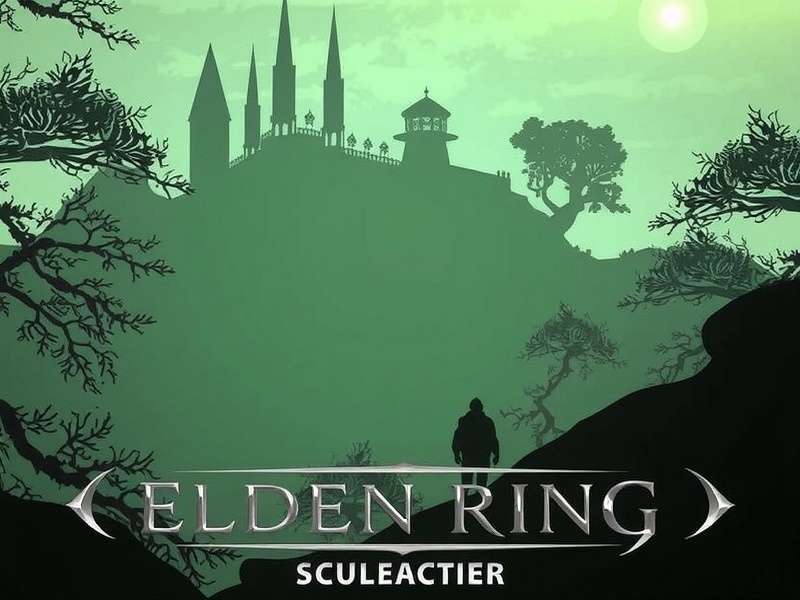 Elden Ring Shadow of the Erdtree wallpaper featuring the Erdtree in a misty golden forest, with spectral trees glowing in the background
