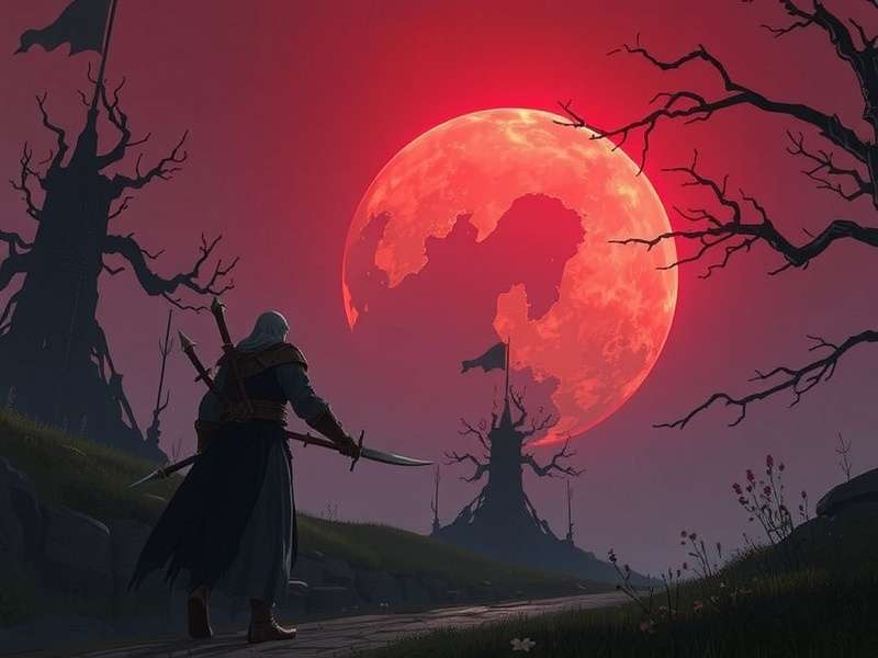 Ranni Elden Ring concept art – the Witch of the Stars under the moonlight
