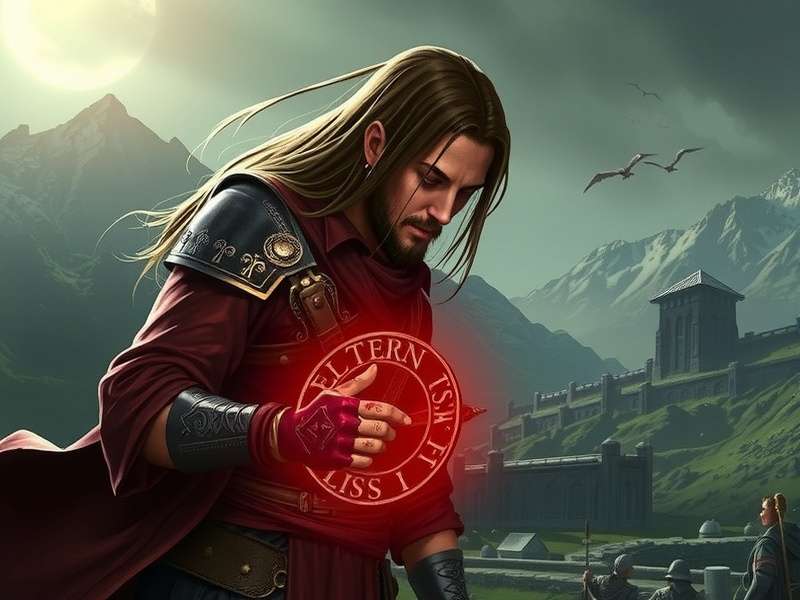 Elden Ring Key – Epic fantasy landscape with golden tree and warrior silhouette