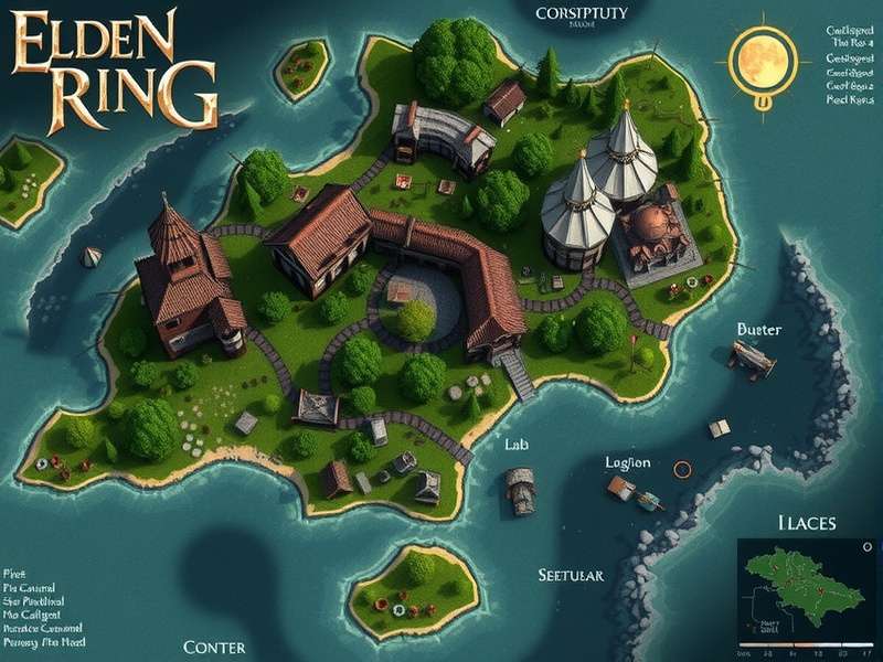 Fextralife Elden Ring Interactive Map — full overview of the Lands Between with markers for bosses, items, and secrets